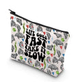 G2TUP Pilot Girlfriend Gift Dibs On The Pilot Makeup Bag Pilot Wife Cosmetic Bag I Love My Pilot Gift (Dibs On The Pilot MB)