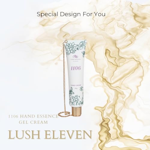 1106 Hand Essence Gel Cream, full-effect moisturizing and repairing, floral scent, with speicial metal chain design, 30g
