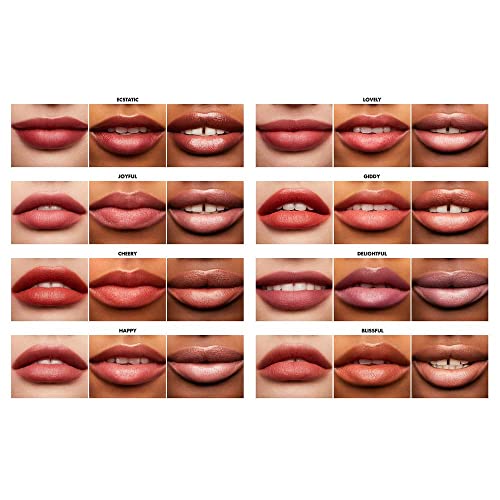 e.l.f. Hydrating Core Lip Shine, Conditioning & Nourishing Lip Balm, Sheer Color Tinted Lip Moisturizer, Giddy, 0.09 Oz