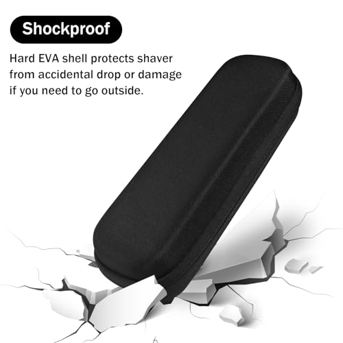 Hard Travel Carrying Case for Hybrid Electric Trimmer and Shaver, Portable Organizer Storage Bag for QP2520, QP2530, QP2620, QP2630- Black
