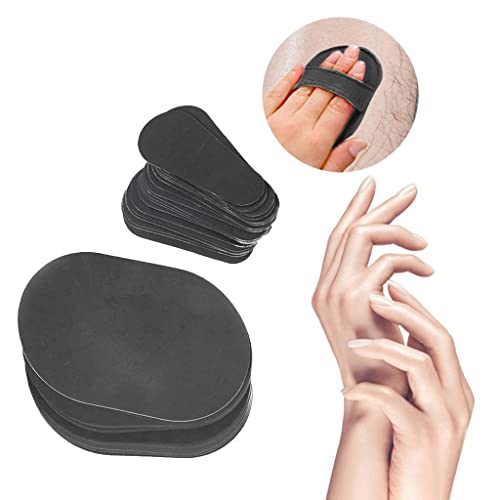 80pcs Refill Pads for Hair Remover Buffer, 2 Sizes Remove the Hair on the Body For Leg, Bikini, Facial, Armpit Hair Remover£»Manual Hair Removal and Exfoliation Replaceable Fine Sandpaper