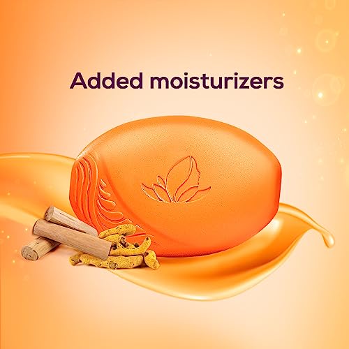 Santoor Soap with Sandal And Turmeric - Pack of 4 soaps (125g each)