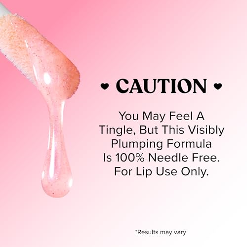 Too Faced Lip Injection Maximum Plump Extra Strength Lip Plumper Gloss | Hydrating, Volumizing, + Plumping, 0.14 Fl Oz