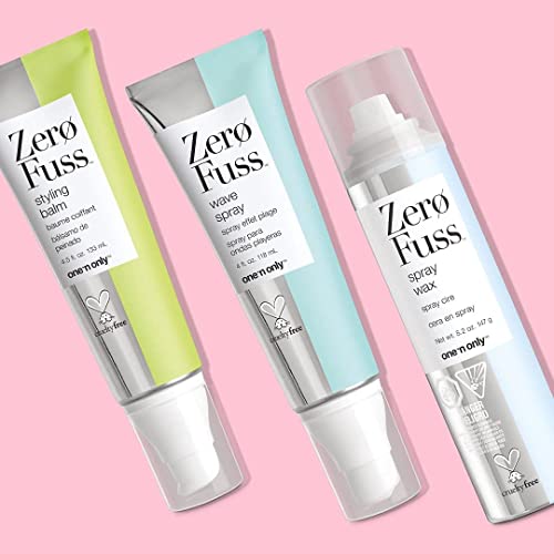 one 'n only Zero Fuss Styling Balm, Lightweight with All Day Flexibility, For Hair Types, Enhances Natural Shape, Texture, Wave, and Curl, Adds Smoothness Shine, 4.5 Fl. Oz