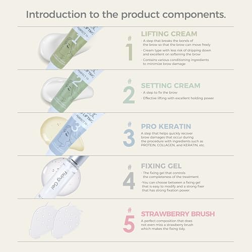 PRO LIFTING Brow Lamination Kit, Professional Semi-Permanent brow lifting Perm Kit