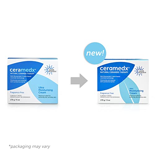 Ceramedx - Ultra Moisturizing Natural Ceramide Cream Unscented for Dry, Sensitive Skin (6 oz.)