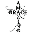 6 Sheets Temporary Tattoos Cross Grace Amazing Temporary tattoo Neck Arm Chest