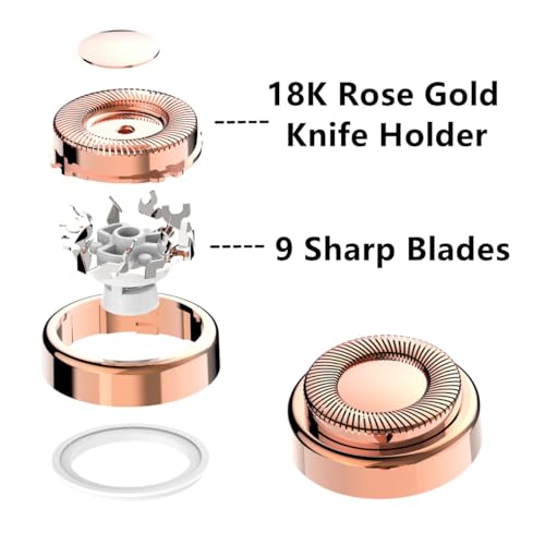For Flawless Hair Remover 8pcs Replacement Heads Count Replacing Blades Cleaning(8PCS, GEN 1)