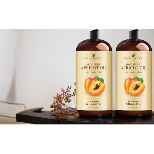 Handcraft Blends Apricot Kernel Oil - Cold-Pressed 28 Fl Oz - 100% Pure and Natural - Premium Grade Carrier Oil for Skin and Hair - Hair and Body - Massage - Hexane-Free
