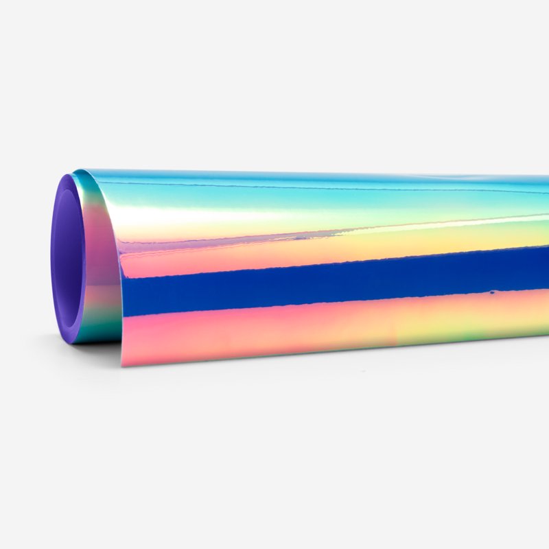 Holographic Iron-On Vinyl Roll for Cricut Machines - Blue, 12x24 Inches