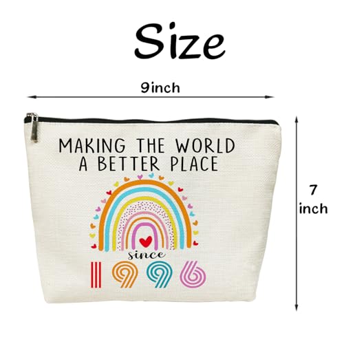 30th Birthday Gifts for Her Women Cosmetic Bags, 1996 Dirty 30 Year Old Birthday Decorations Makeup Bag for Wife, Sister, Best Friend Female, Mothers Day, Christmas (1996)