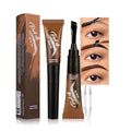 Espresso Peel Off Brow Tinting Gel with Tweeze - Tattoo Eyebrow Gel Easy Peel Off Effect Waterproof & Sweatproof, Transfer-Resistant Multi-Day Wear Eyebrow Tint, All Skin Types 02#