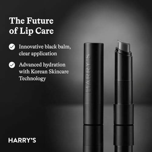 Harry's Black Lip Balm for Men - Hydrating Men's Lip Balm with Natural Finish - Korean Skincare Technology with Meadowfoam Oil