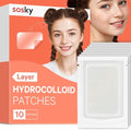 Sosky Large Pimple Patches XL Hydrocolloid Acne Patches for Face & Body Cystic Pimple & Zit Patch for Nose Chin Back, Bacne & Breakouts Vegan Cruelty-Free£¨10 Count£©