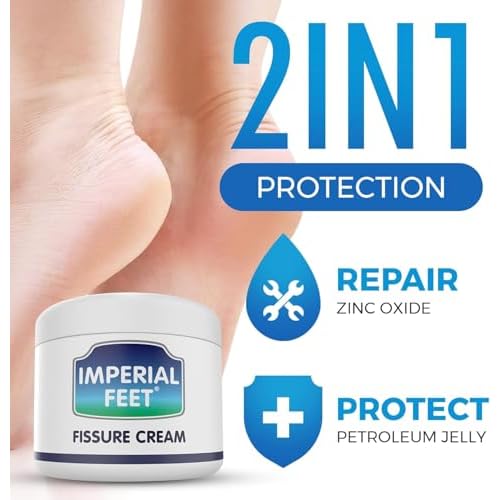 2 in 1 Foot Cream for Dry Cracked Heels - XL Foot Repair Cream for Dry Feet - Suitable for Diabetics - Used by Professionals