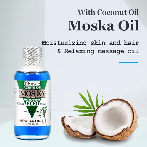 Aceite De Moska Fortificado Con Aceite De Coco 2 Oz.