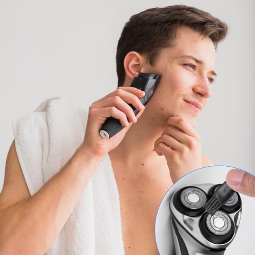 30 Pcs Electric Shaver Cleaning Brush 3 styles Double Sided, Long, Short Razor Brush Replacement for Trimmer Hair Clipper Keyboard Cleaning (Black)