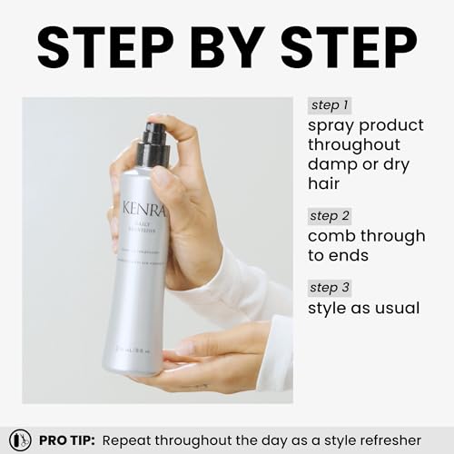 Kenra Professional Daily Provision Leave-In Conditioner | Hydrates, Detangles, & Adds Shine | Tames Frizz & Flyaways | Thermal Protection | Helps To Resist Humidity | All Hair Types | 8 fl. Oz