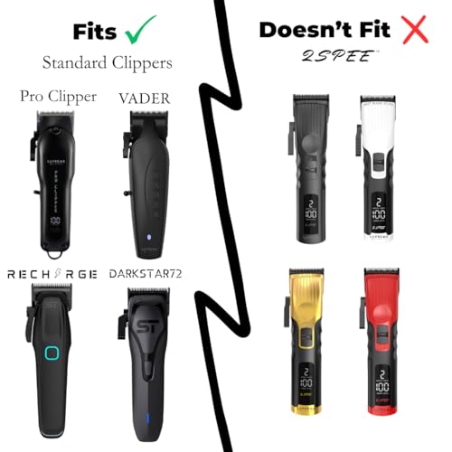 Supreme Trimmer Magnetic Guide Combs for Clippers | CMG100 Hair Clipper Guards, 10 Cutting Lengths | Acid Green