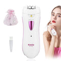 Epilator for Women, Smooth Glide Epilator for Face, Rechargeable Facial Epilator Hair Removal Face Trimmer Device with LED Light for Facial Armpit Bikini and Leg