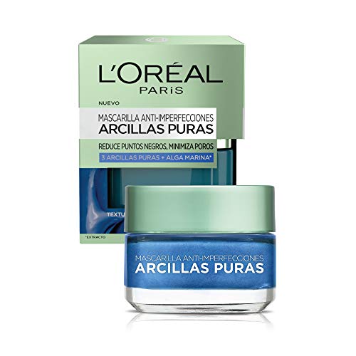 L¡¯Or?al Paris Pure-Clay Mask Skincare Pure-Clay Face Mask with Seaweed for Redness and Imperfections to Clear & Comfort, 1.7 oz.