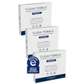 Clean Skin Club Clean Towels XL¢ç, Travel Pack 100% USDA Biobased Disposable Face Towel, Eczema Association Accepted,Dry Wipes, TSA-Approved Travel Essential, 3 Packs, 30 ct Total