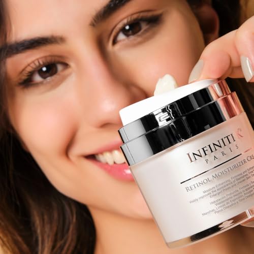 Infinitek Paris | Retinol Face Moisturizer - Night Cream | Skin Care for Galentine¡¯s Gifts & Valentine¡¯s Day Gifts for Women | Anti-Aging Face Cream with Collagen & Vitamin E | 1.7 oz - 50 g
