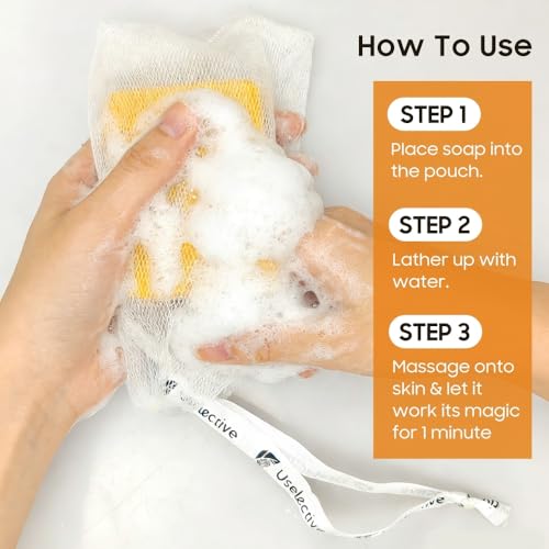 Lemon & Turmeric Glow Soap Bar for Dark Spots Remover, Powered by Kojic Acid & Vitamin C for Brightening & Fading Acne Scars - 3x Moisturizing with Shea Butter - SLS Free