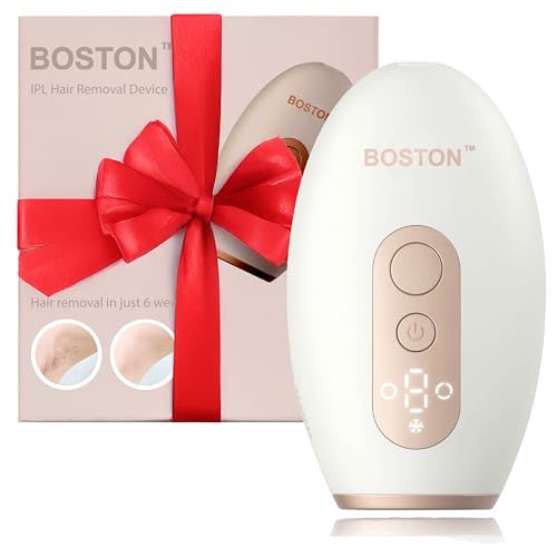 Boston & Co. Sapphire Cooling All-In-One IPL Body Hair Removal Device ? Painless Laser Epilator for Women & Men, Permanent Hair Reduction for Face, Bikini, Legs, Armpits or Full Body Use