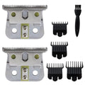 Durable Replacement 2PCss #04710 Blade T Liner Clipper Fit for Andis GTX GTO GO & for Andis Blackouts & for Andis T Outliner (Silver)