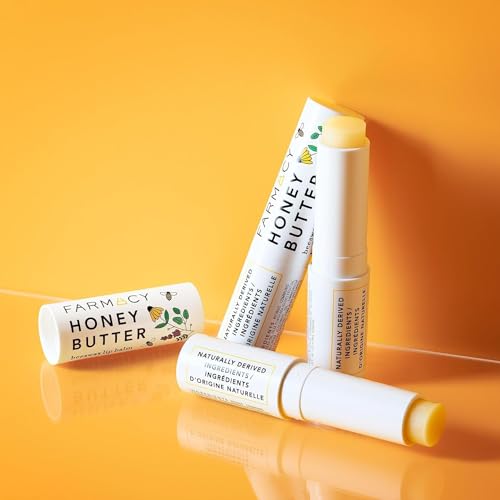 Farmacy Beeswax Lip Balm - Honey Butter Moisturizing Lip Care Enriched with Cupua?u & Cocoa Butters, Proprietary Honey Blend and Vitamin E to Nourish, Soften & Heal (3.4g) (Pack of 2)