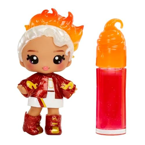 Yummiland Lip Gloss Doll - Amber Cinnamon, with DIY Lip Gloss Kit, Ages 4+