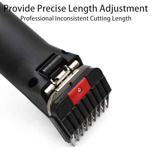 Professional Animal Stainless Steel Attachment Guide Guard Combs for A5 Style Detachable Blade Pet Groomers, 1/8"-1" Compatible with Wahl KM Series Andis AG BG Oster A5 A6 Animal Clippers (#1-1/8")