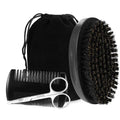 PHOGARY Beard Brush for Men, Beard Grooming Kit for Men Including Pure Boar Bristle Beards Brush Mustache Comb Scissors Travel Storage Bag