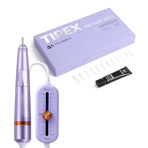500pcs Tipex Instant Apex Gel Nail Tips & 30g UV Nail Glue & Electric Nail Drill Kit