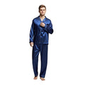 TONY & CANDICE Men's Classic Satin Pajama Set Sleepwear