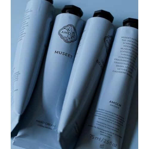 AMOLN - Hand Cream | Enriching, Perfumed Hand Cream | Aluminium Tube, Vegan (Museet, 2.5 fl oz | 75 ml)