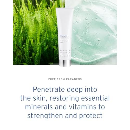 Kerstin Florian Rehydrating Algae Gel Masque | Hydrating Face Mask for Dry Skin | Clarifies & Nourishes with Plant Extracts | 2.7 fl oz
