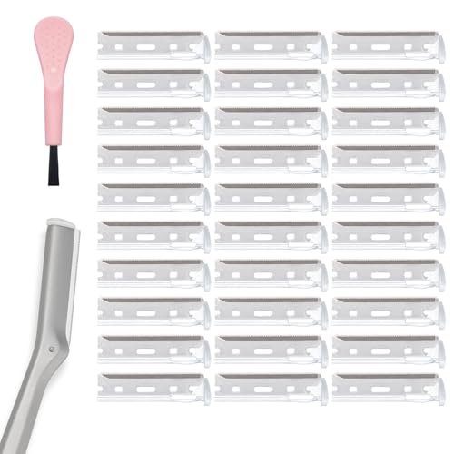 Compatible with Tweezerman facial razor refills, (Pack of 30).