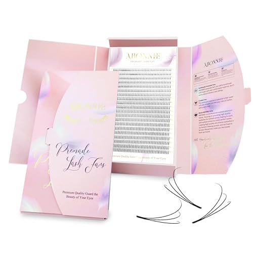 Premade Fans Eyelash Extensions, 800 Fans 3D 10mm Mix Promades Eyelash Fans,0.07 Thickness D Curl Premade Lash Fans, Handmade Premade Fans Volume Lash Extensions (Short Stem 3D 0.07-D 10mm)