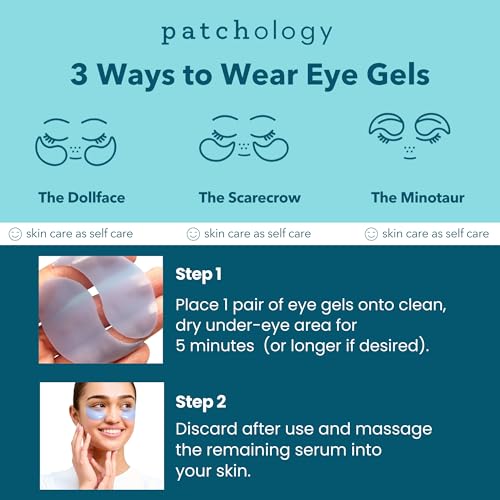 Patchology Bridal Shower Gift Box ? Something Blue Cooling Under Eye Patches for Brides & Bridesmaids, Depuffing & Firming Gel Masks with Peptides & Bakuchiol ? Wedding Skincare Gift Set