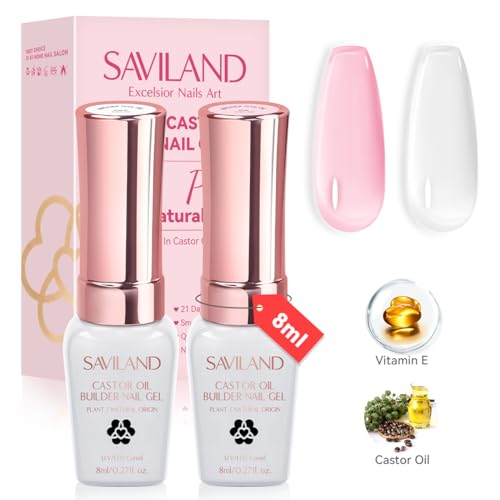 SAVILAND Electric Nail Drill Professional with Clear Pink Builder Nail Gel: 2024 Beautiful Gradient Sunset Color Scheme Nail Drill Machine |40000RPM PRO Nail Drill Kit Portable Nail File & Buffers