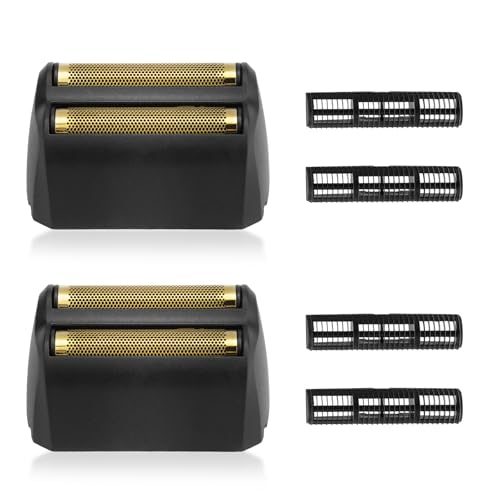 8173-700 Shaver Foil Head Compatible with Wahl 5 Star Series Vanish Shaver, Shaver Foil Head Replacement Cutter Bar, 2 Pack Super Close Shaving Heads, Black