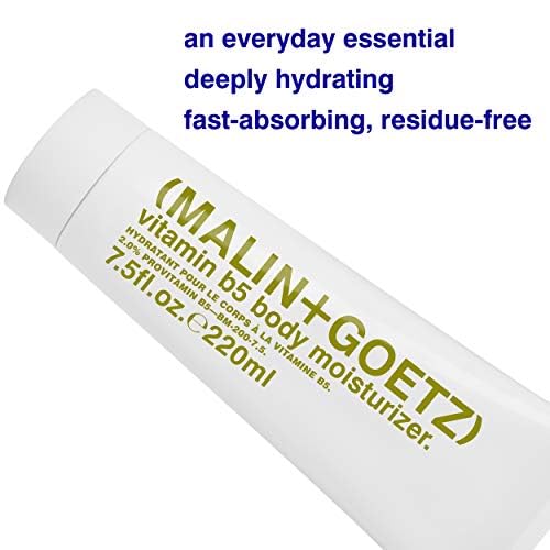 MALIN+GOETZ Vitamin B5 Body Moisturizer | Bergamot-Scented Daily Cream with Shea Butter, Oat & Vitamin B5 | Hydrating, Nourishing & Non-Greasy | For All Skin Types