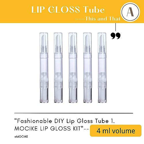 MOCIKE DIY Lip Gloss Making kit for Girl Gifts - 74 PCS DIY Lip Gloss kit Make Your Own Lip Gloss