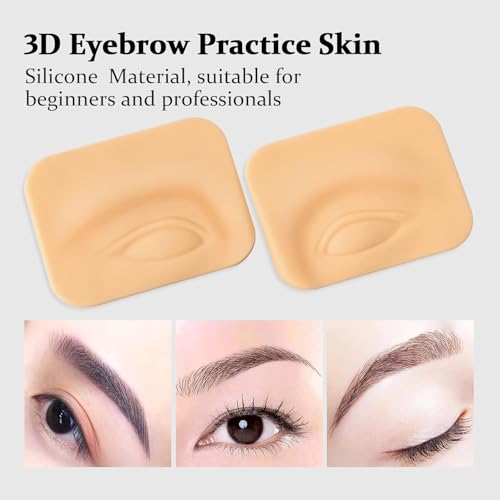 Hairstroke Brow Mapping Ruler ? Reusable Acrylic Eyebrow & Eyeliner Arch Stencil Template, 1-Minute Fast Drawing Guide Tool for Precise Brow Shaping and Tattoo Design (Kit-6)