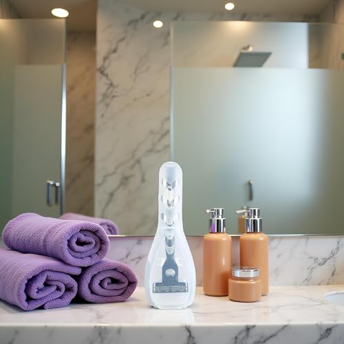 Transparent Portable Travel Men Manual Razor Protector Plastic Box Cover Container Storage Shaver Holder Protector Case Organizer Electric Shavers Shave and Hair Removal