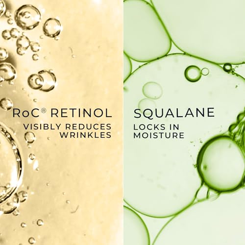 RoC Retinol Correxion Deep Wrinkle Anti-Aging Night Cream,Daily Face Moisturizer with Shea Butter,Glycolic Acid and Squalane,Skin Care Treatment,Mini 0.5 Ounces (Packaging May Vary),(Pack of 2)