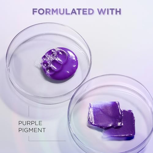 L¡¯Oreal Paris Sulfate Free Brass Toning Purple Conditioner for Blonde,Bleached,Silver,or Brown Highlighted Hair,EverPure,23 Fl Oz (Packaging May Vary),(Pack of 2)