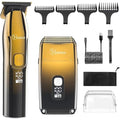 Electric Shaver Razor for Men, MAX-T Quick Rechargeable Wet Dry Rotary Shaver with Pop Up Trimmer and LED Display, IPX7 100% Waterproof (8101 with USB Cable)